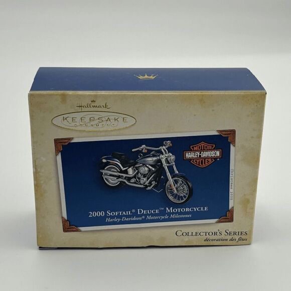 Hallmark Keepsake 2000 Softail Deuce Harley Davidson Motorcycle Ornament New - Picture 1 of 4